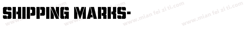 shipping Marks字体转换